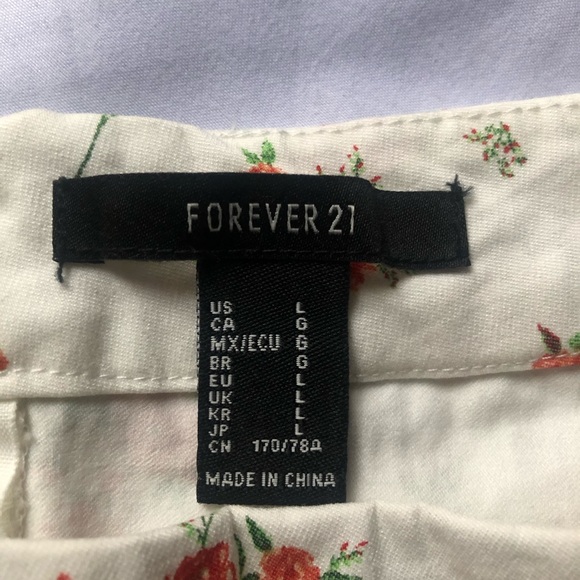 Forever 21 White solid mini skirt #127 - Picture 6 of 6